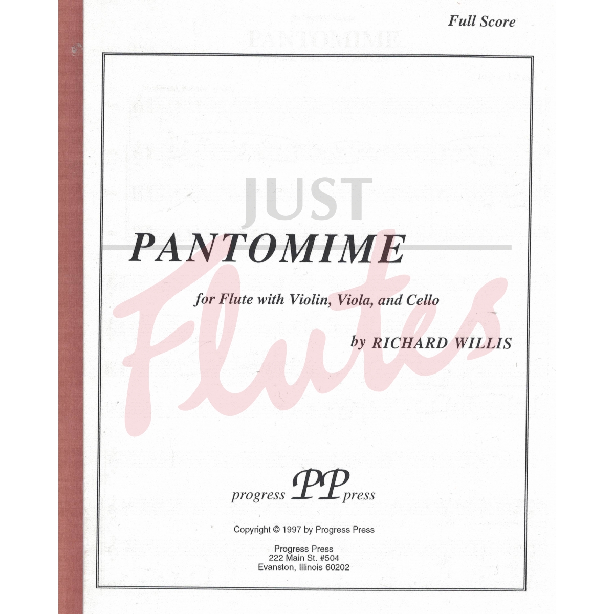 Pantomime for Flute, Violin, Cello and Piano
