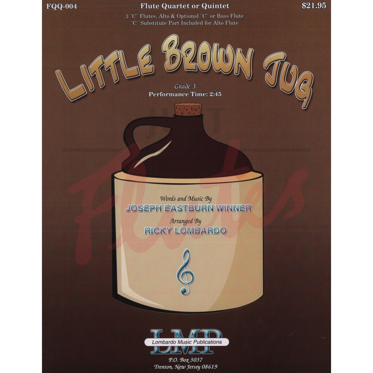 Little Brown Jug for Flute Quartet or Quintet 