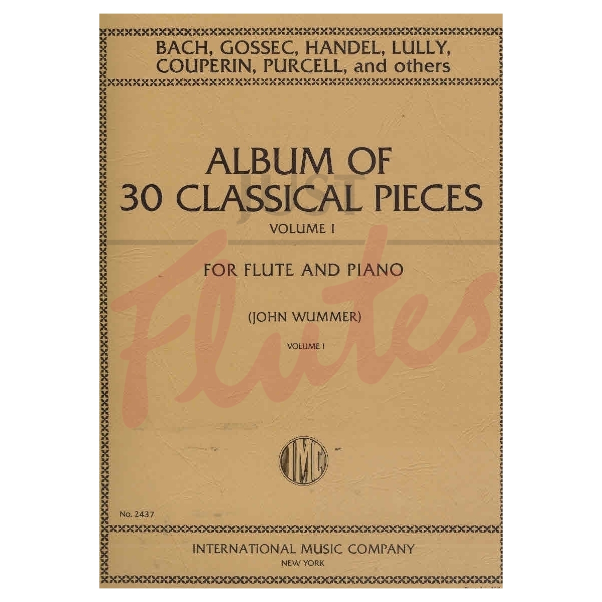 Album of 30 Classical Pieces for Flute and Piano, Volume 1