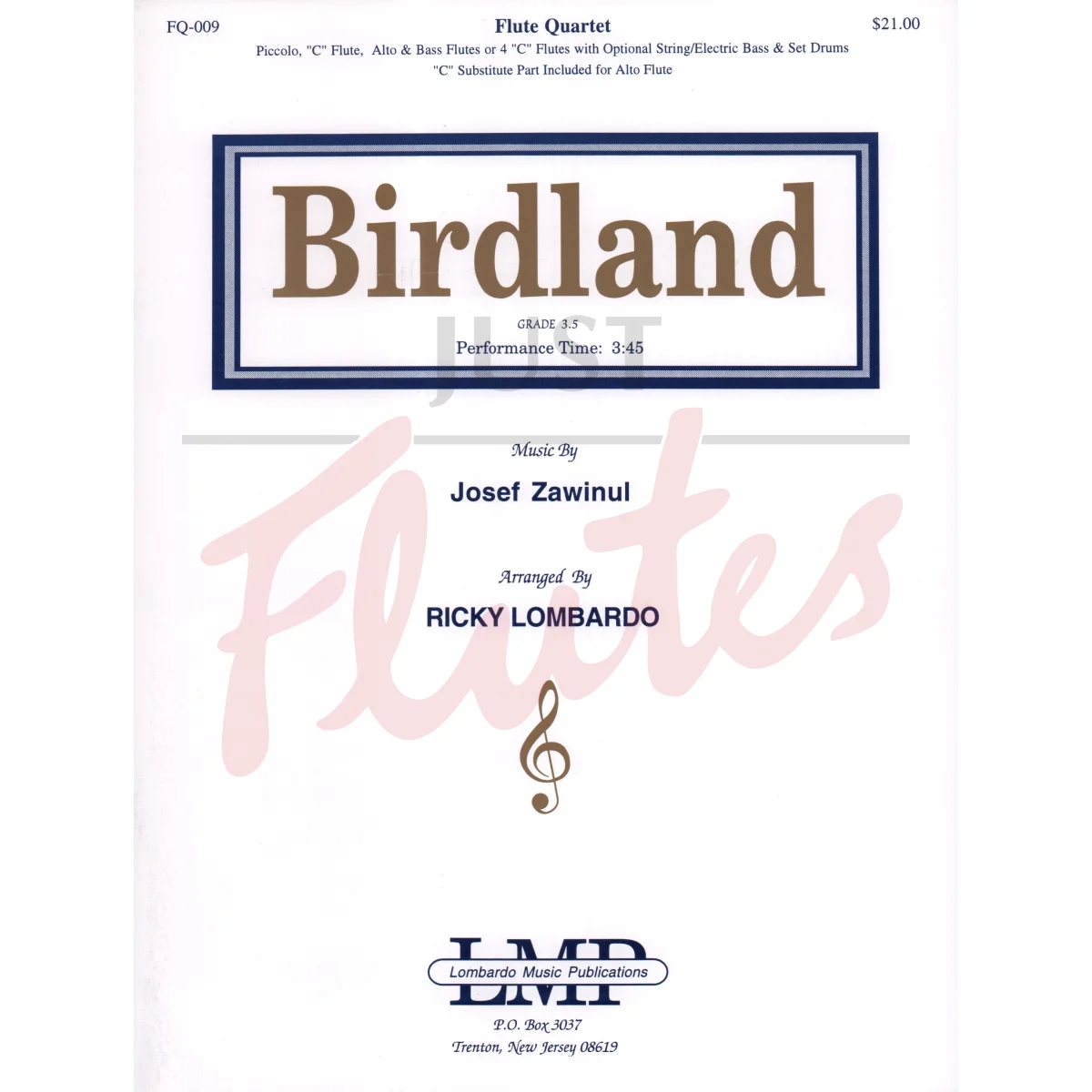 Birdland for Flute Quartet