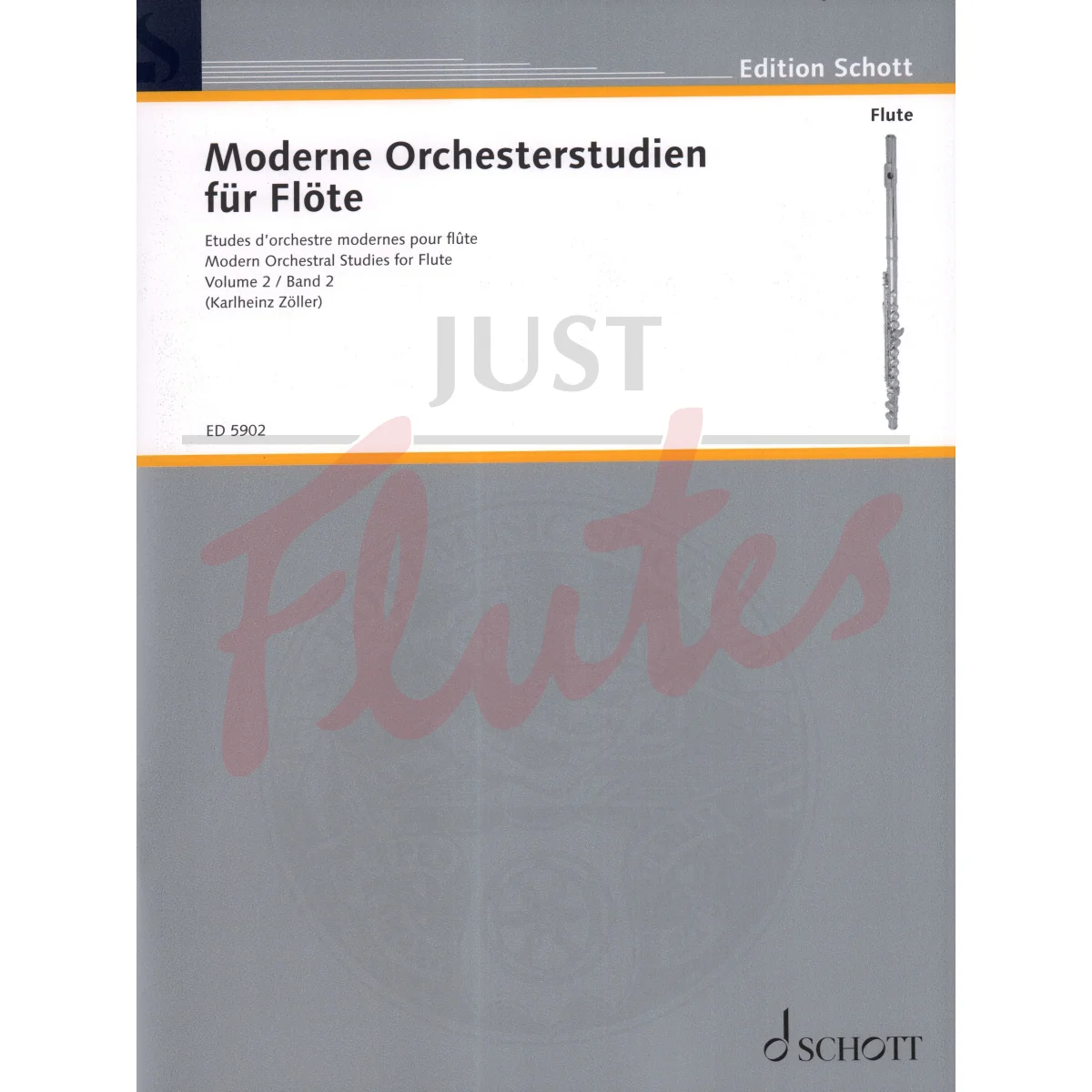 Modern Orchestral Studies for Flute, Vol 2