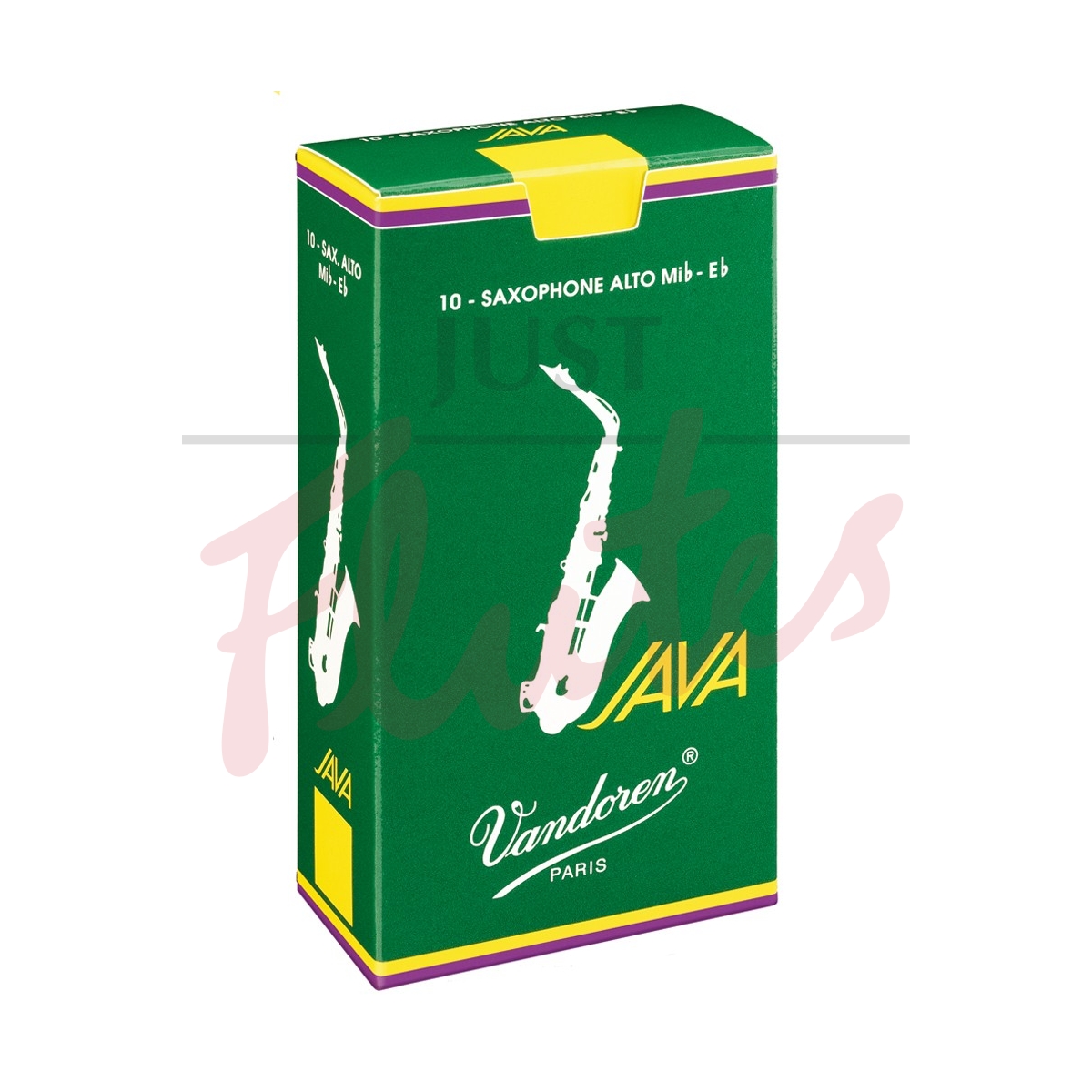 Vandoren SR261 Java Green Alto Saxophone Reeds Strength 1, 10-pack