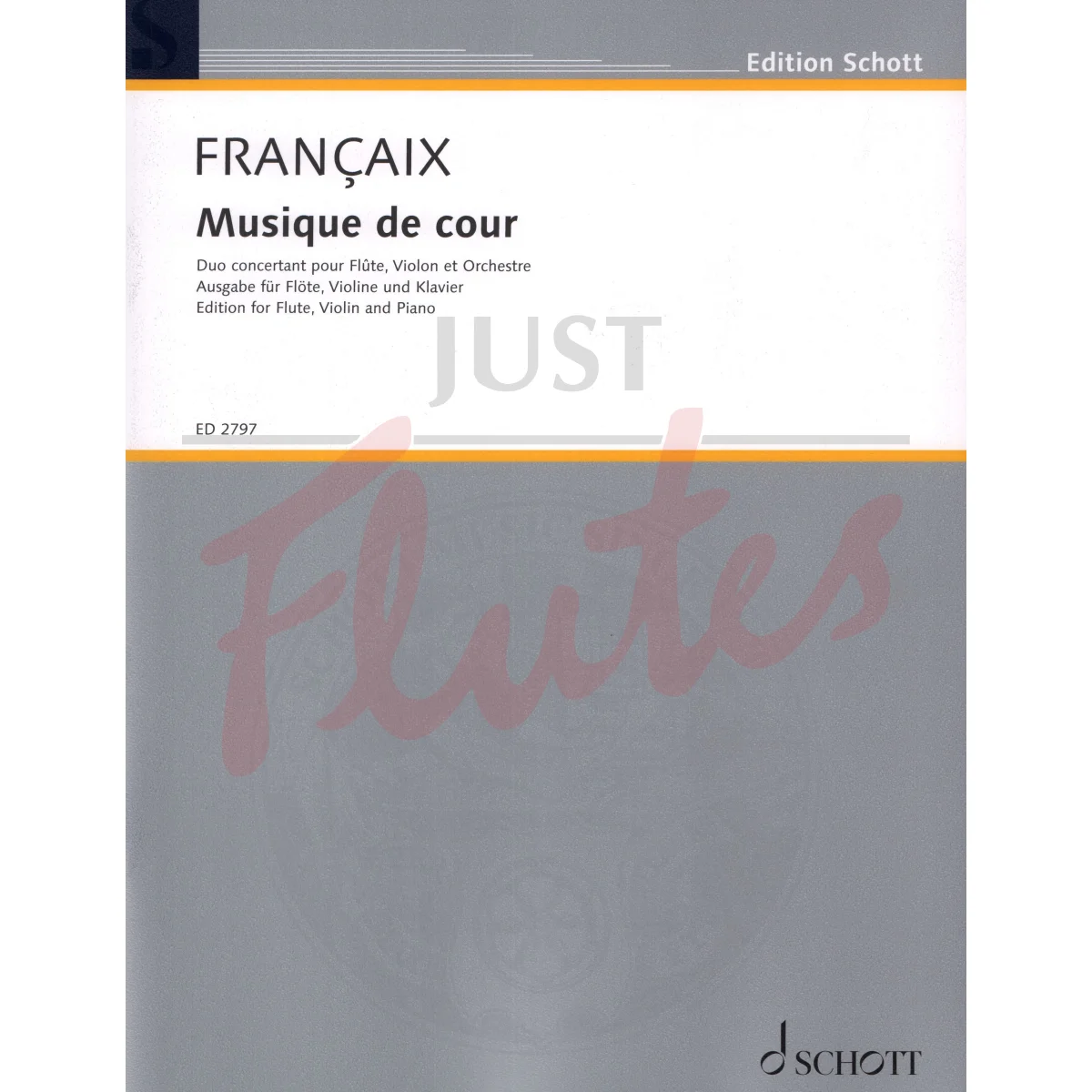 Musique De Cour for Flute, Violin and Piano