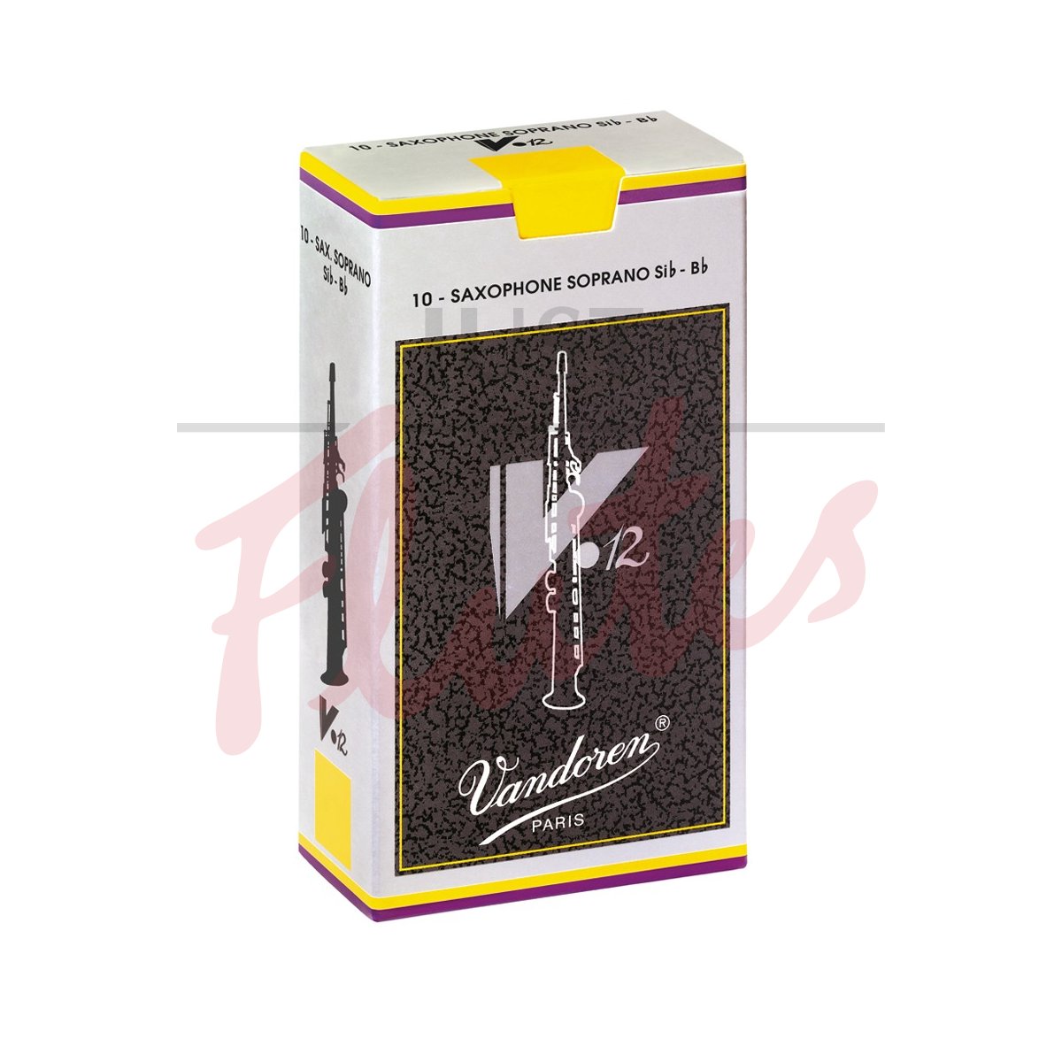 Vandoren SR6025 V12 Soprano Saxophone Reeds Strength 2.5, 10-pack