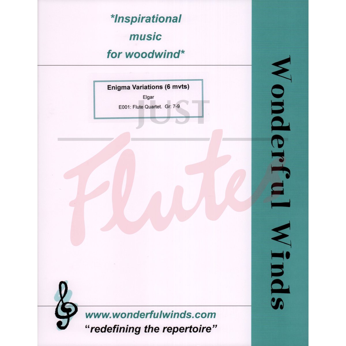 Enigma Variations (6 Movements) for Four Mixed Flutes