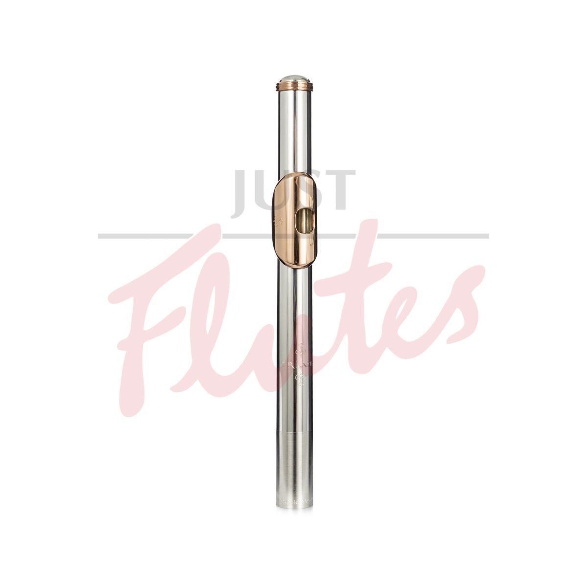 J R Lafin 15/85 Flute Headjoint with 14k Rose Lip, Riser and Adler Wings
