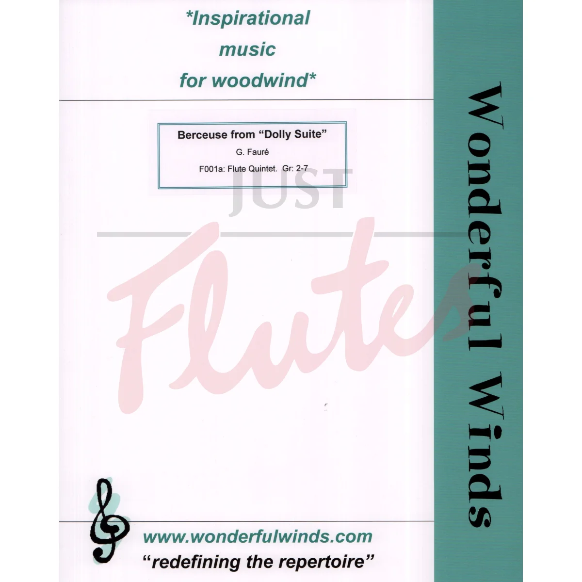 Berceuse from &quot;Dolly Suite&quot; for Five Mixed Flutes