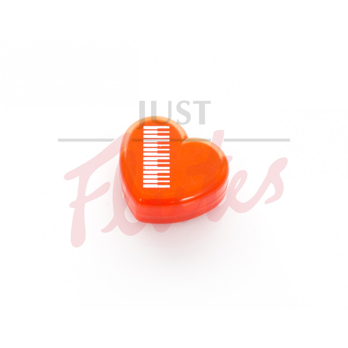 Piano Heart Eraser Red