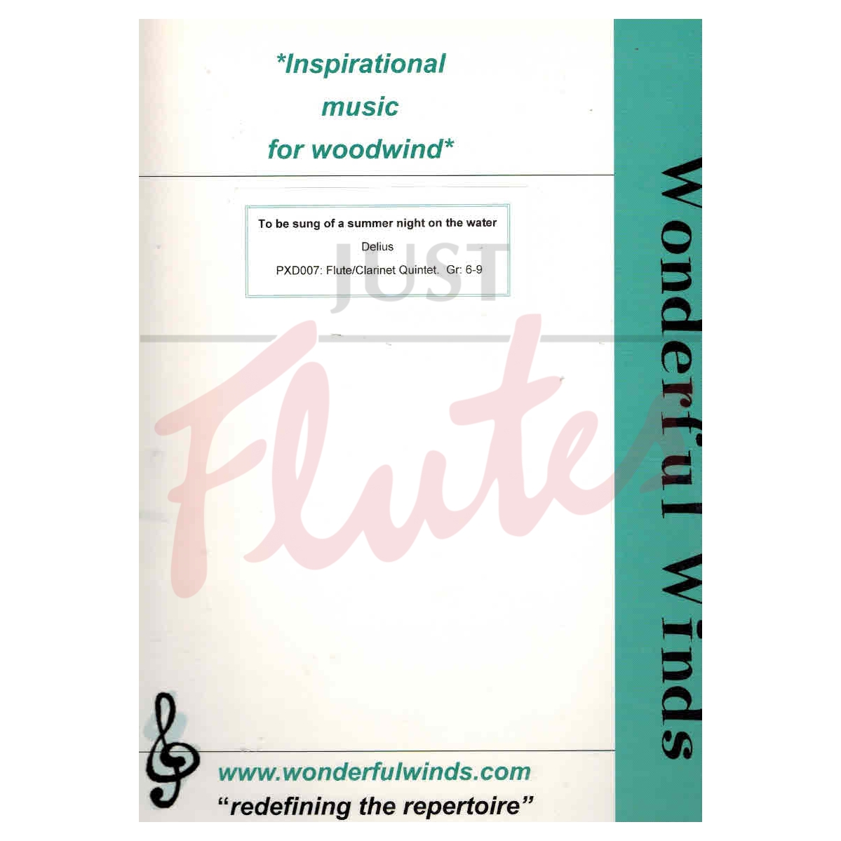 To Be Sung of a Summer Night on the Water [3 Flutes &amp; 2 Clarinets]