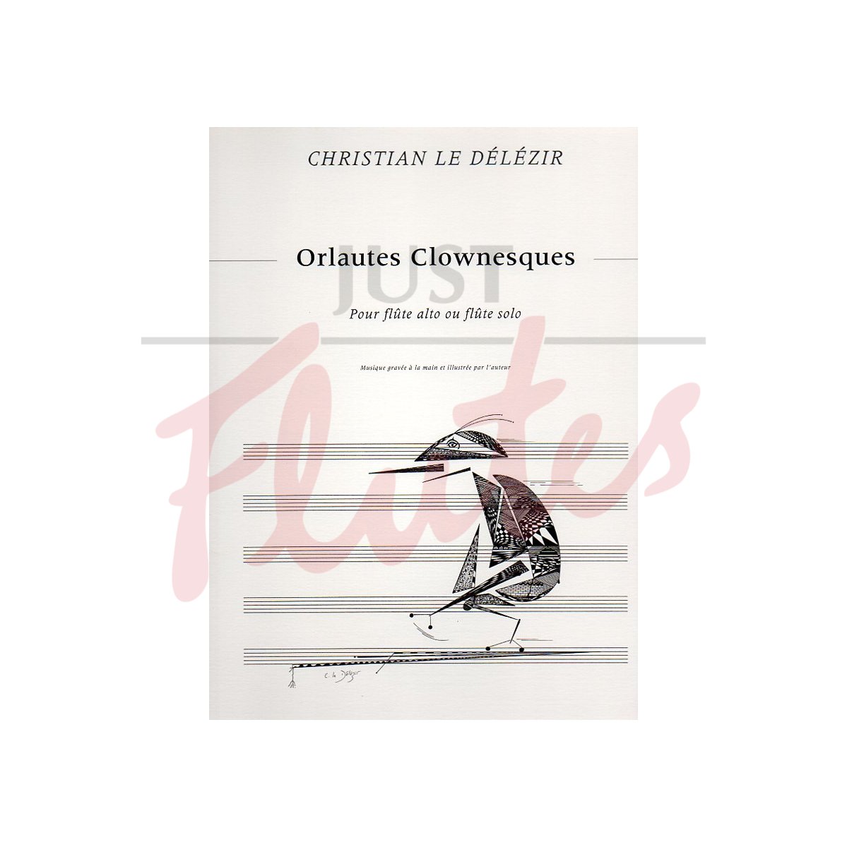 Orlautes Clownesques for Solo Alto Flute - Art Edition