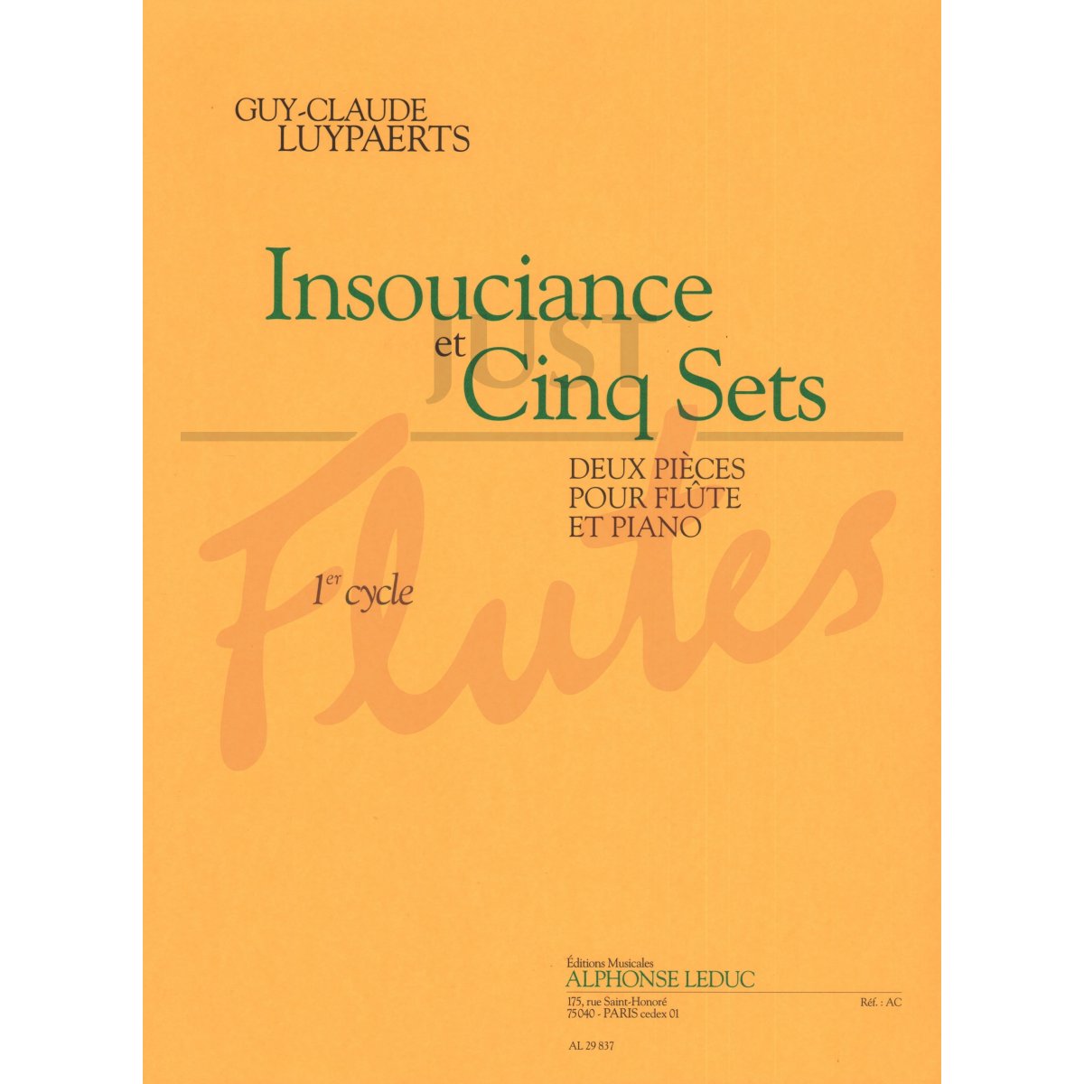Insouciance et Cinq Sets for Flute and Piano, Book 1