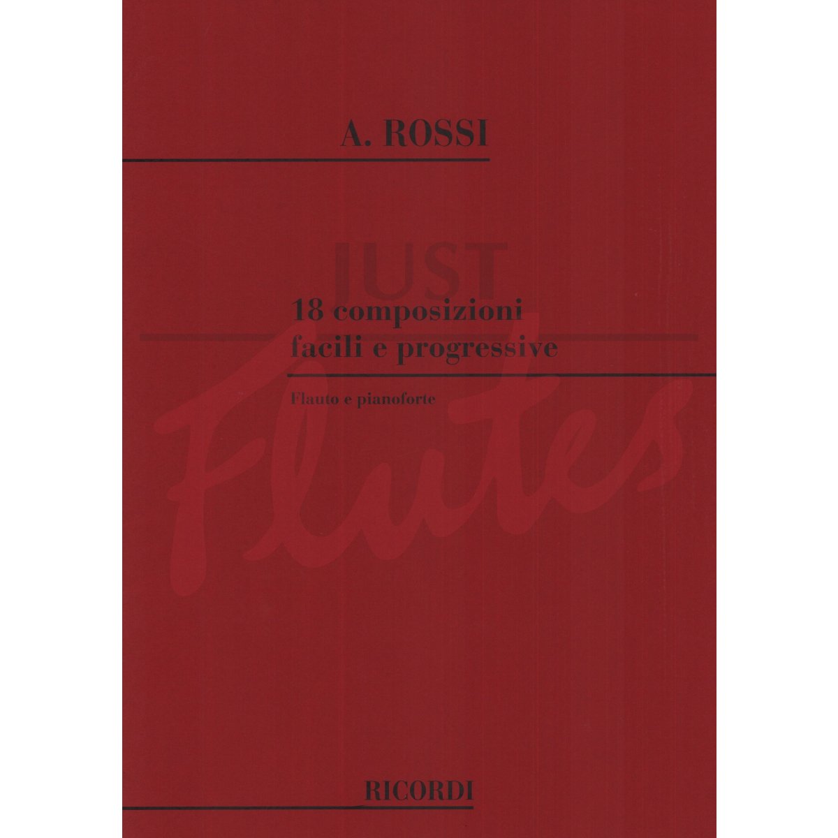 18 Easy and Progressive Pieces for Flute and Piano