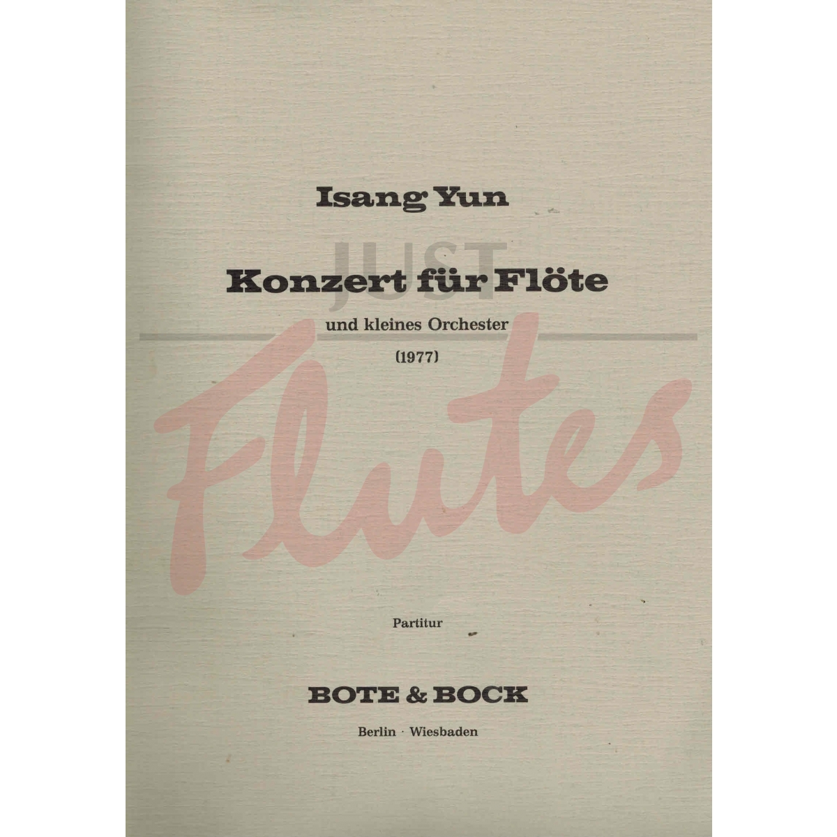 Concerto for Flute (1977)