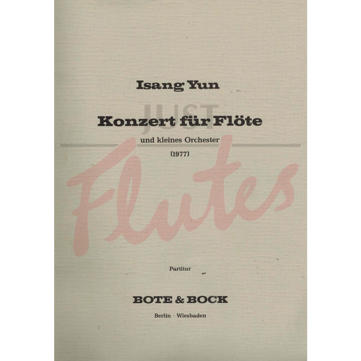 Concerto for Flute (1977)