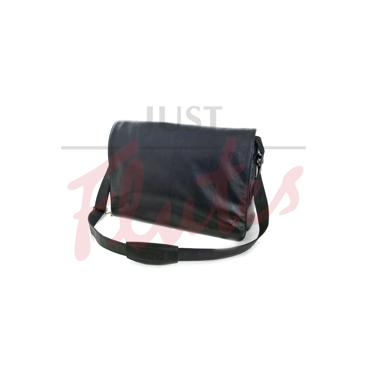 Principal Leather Flute Messenger Bag, Black