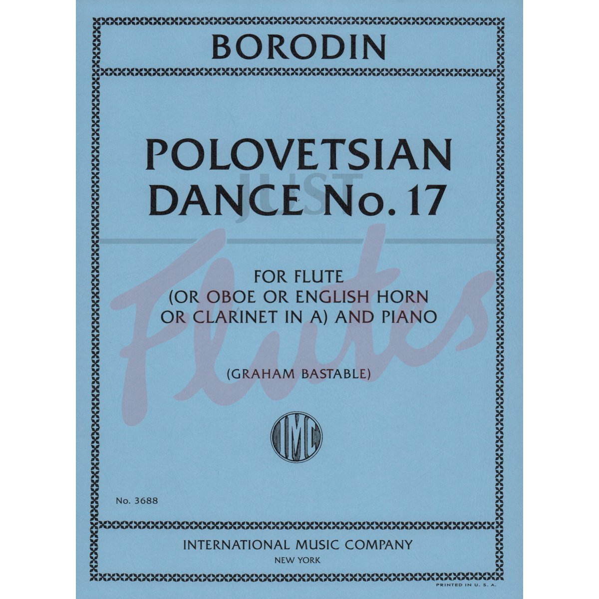 Polovetsian Dance No.17 from Prince Igor for Flute (or Oboe or English Horn or Clarinet in A) and Piano