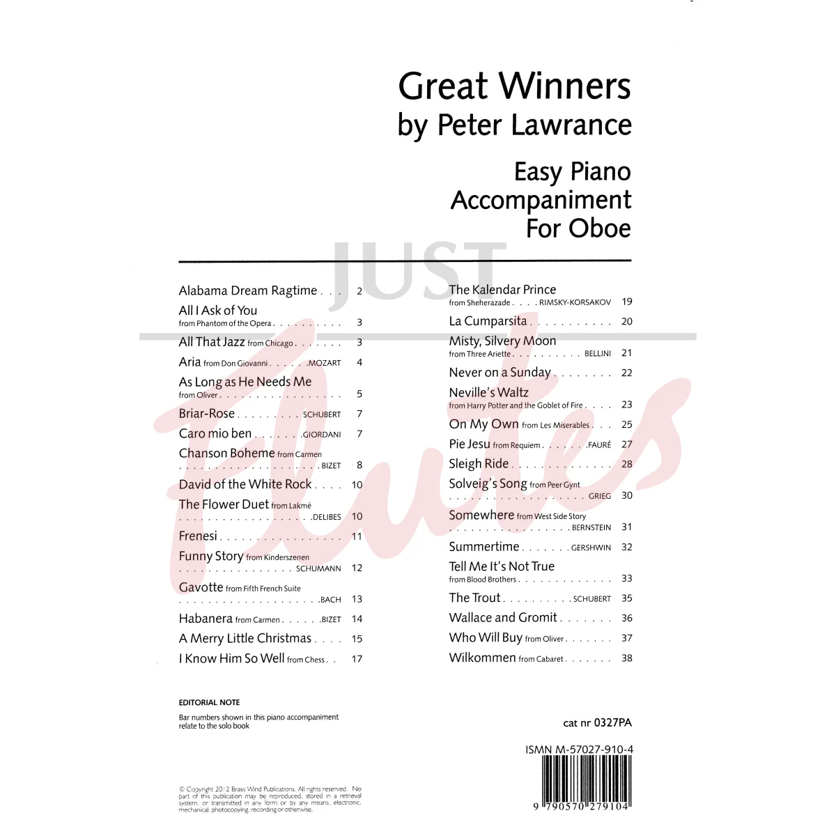 Great Winners for Oboe [Piano Accompaniment Book]