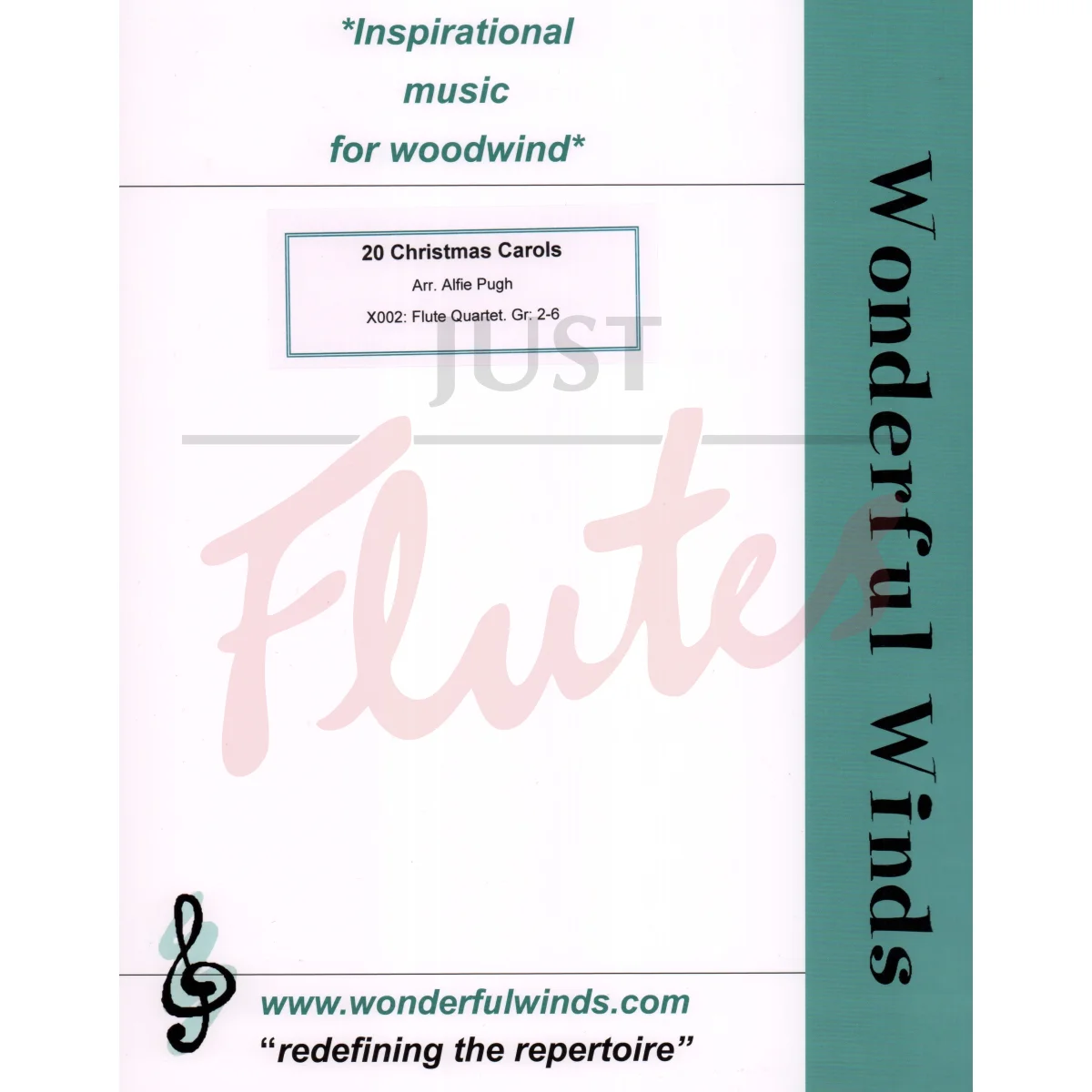 20 Christmas Carols for Flute Quartet