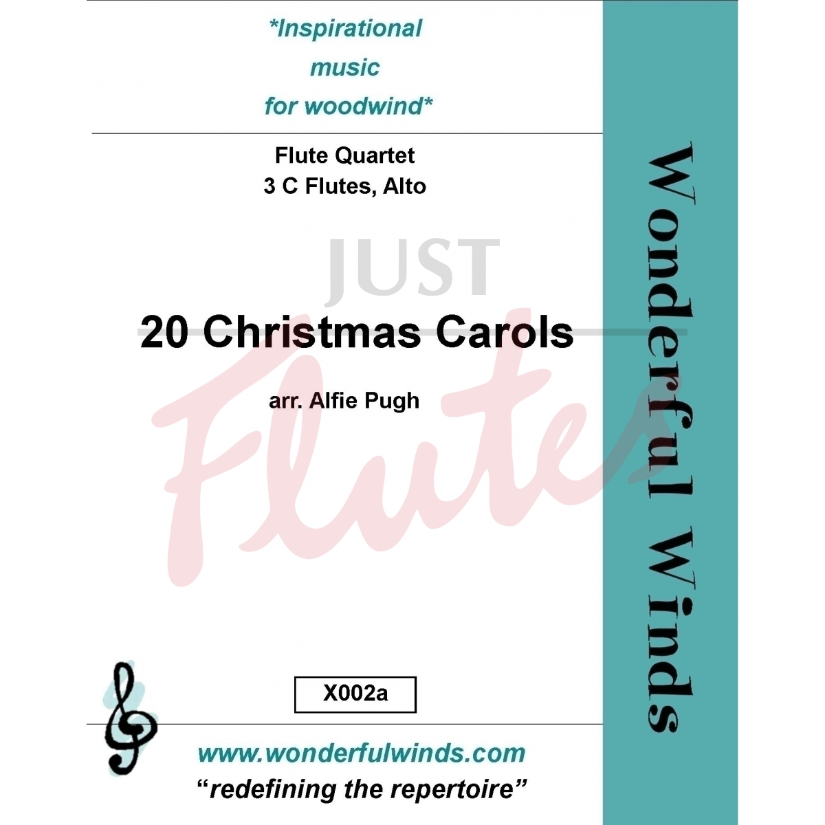 20 Christmas Carols for Mixed Flute Quartet