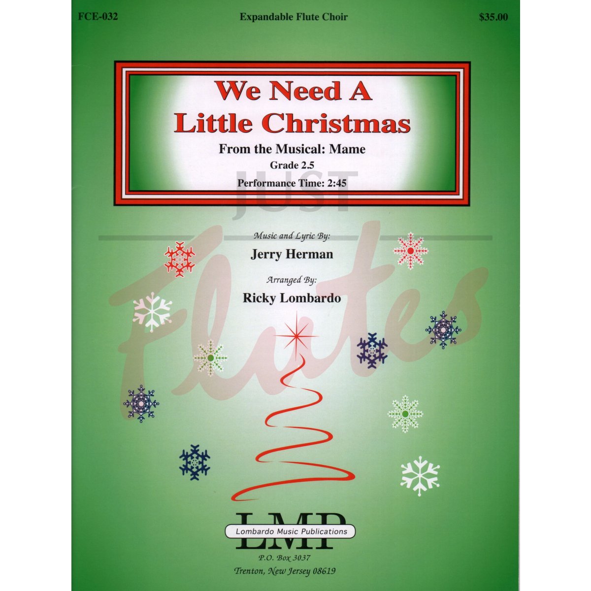 We Need a Little Christmas from &quot;Mame&quot; for Flute Choir