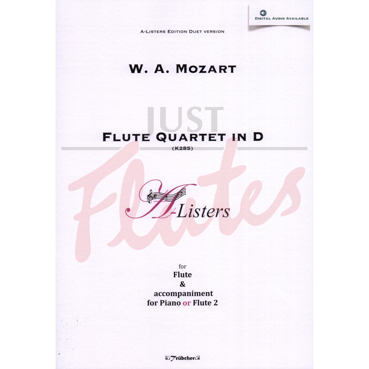 Flute Quartet No 1 in D major for Flute and Piano (or Two Flutes)