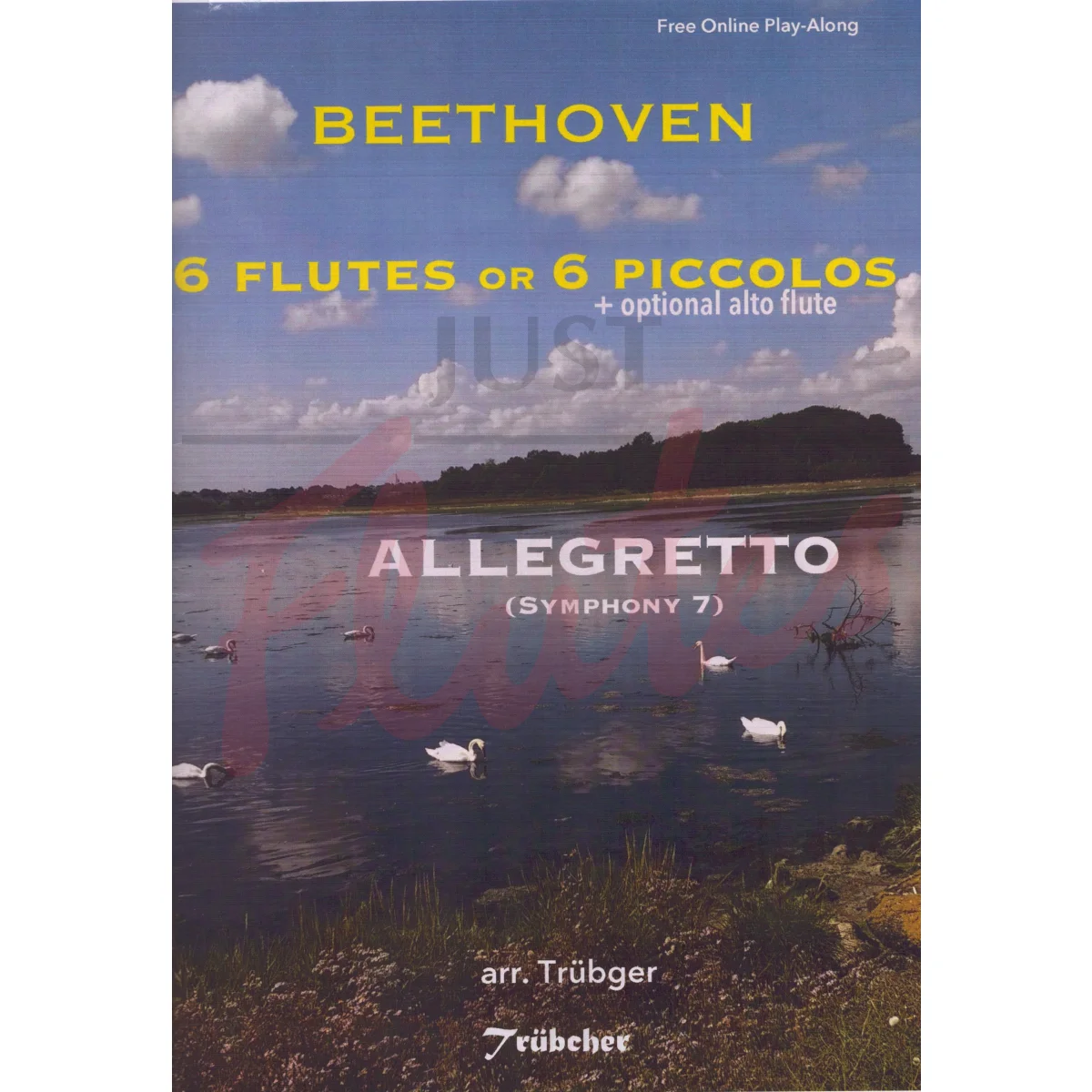 Allegretto from Symphony No. 7 for Six Flutes or Six Piccolo (and optional Alto Flute)