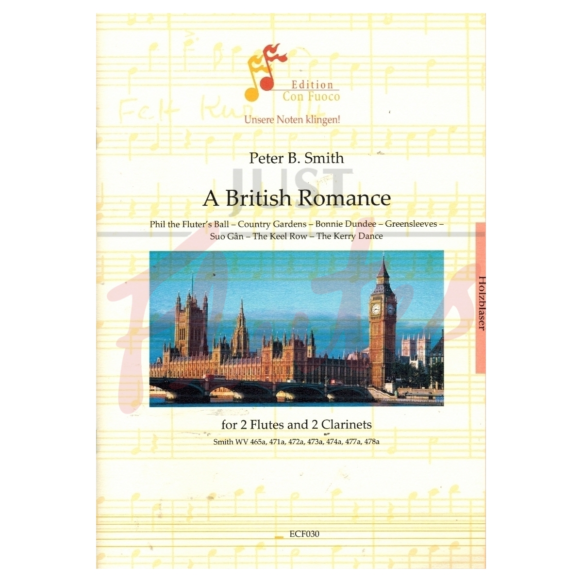 A British Romance for 2 flutes and 2 clarinets