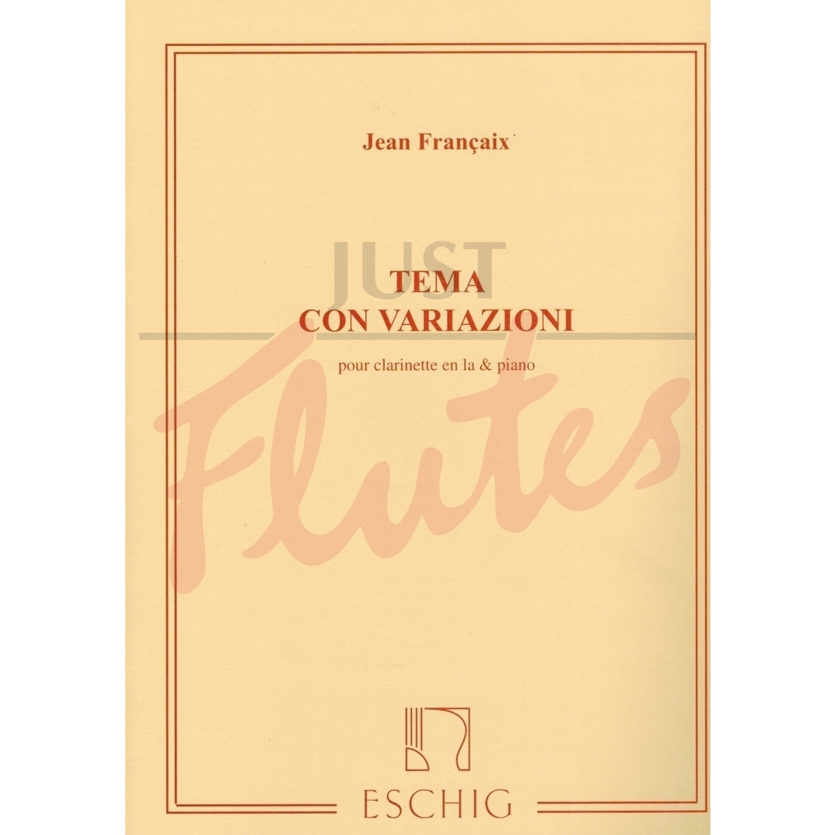 Tema Con Variazioni - Clarinet in A &amp; Piano
