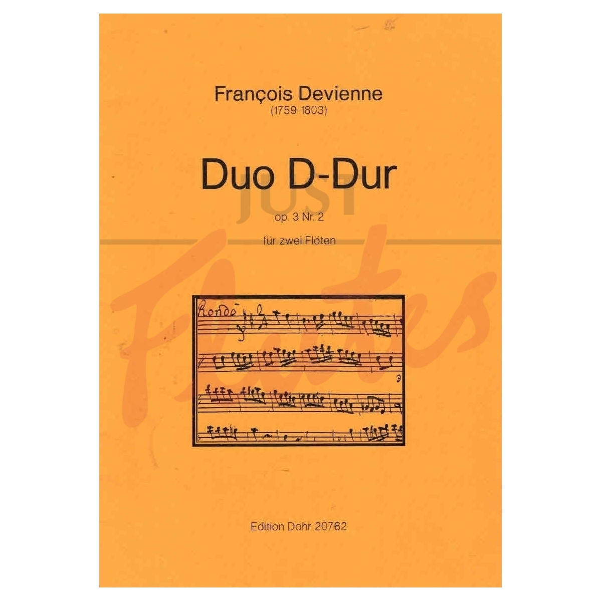 Duo in D major for Two Flutes
