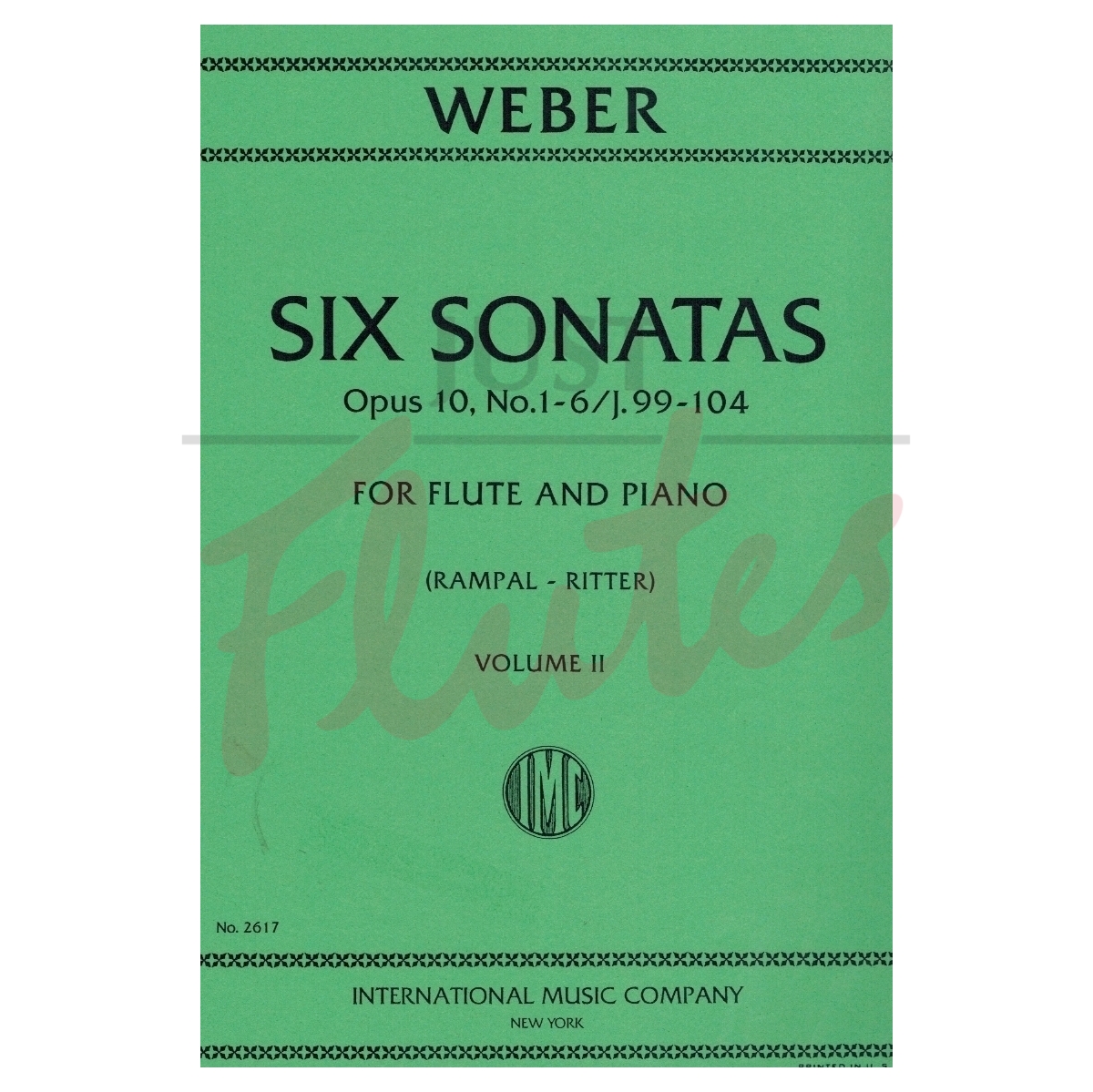 Six Sonatas for Flute and Piano Nos.4-6