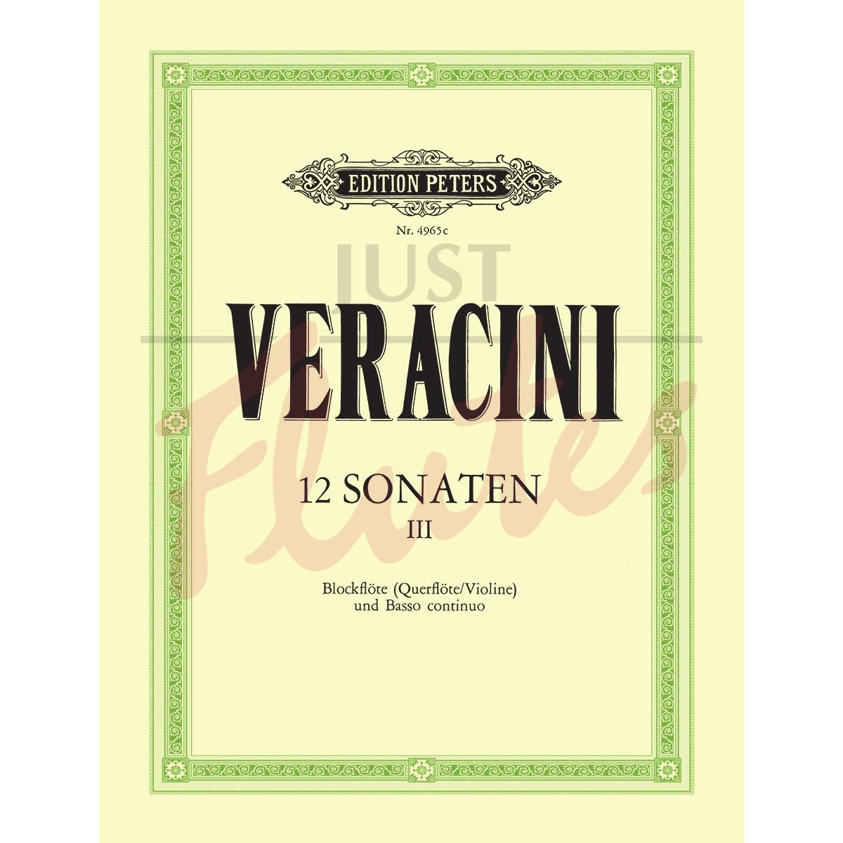 12 Sonatas for Flute/Recorder and Continuo