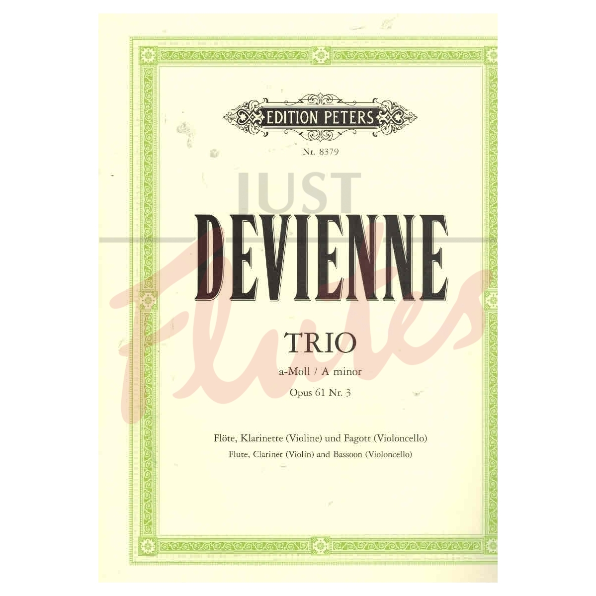 Trio in A minor No.3 for Flute, Clarinet and Bassoon