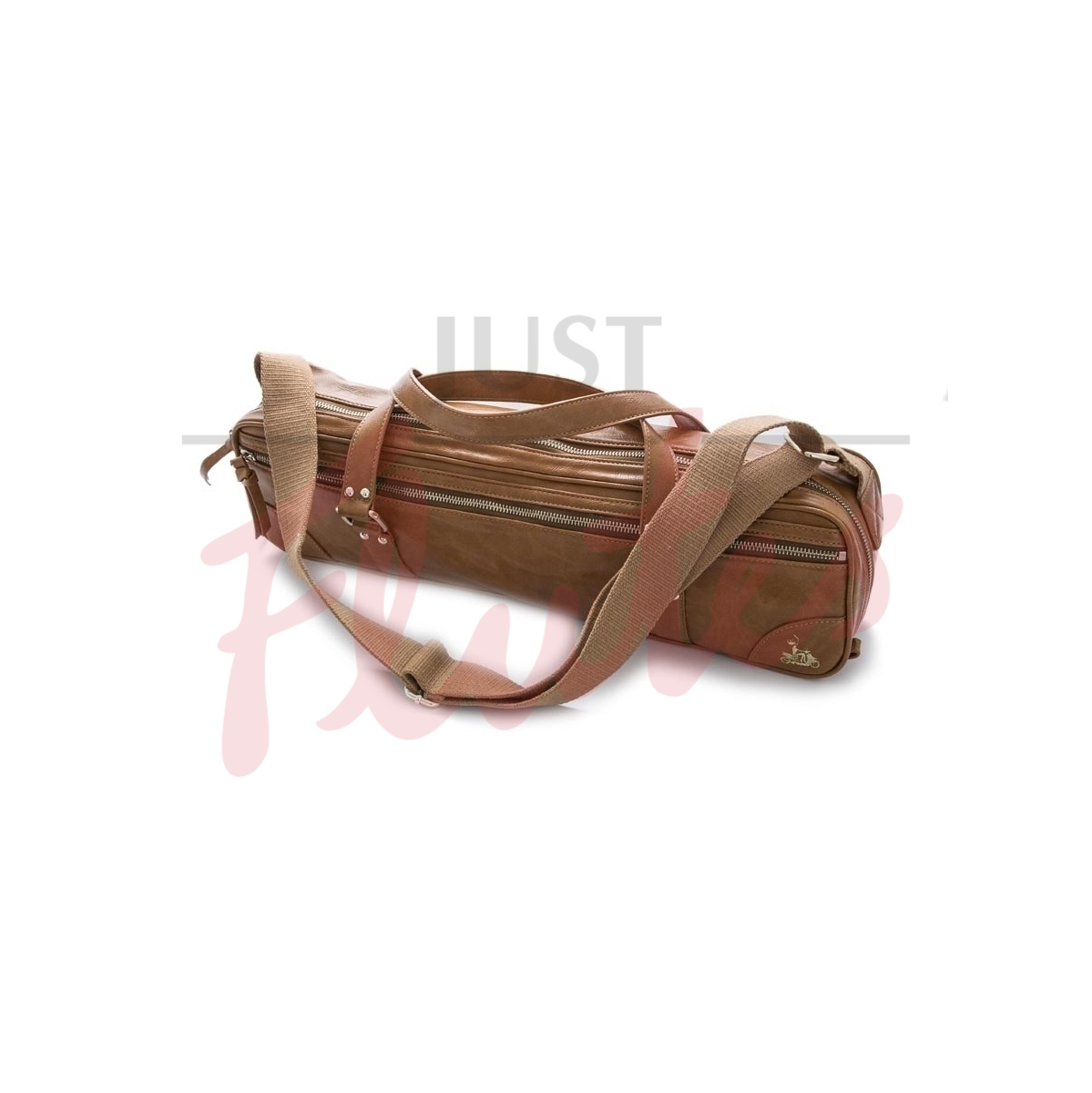 Fluterscooter Designer Unisex Flute Bag [Cedarwood Tan Leather Effect]