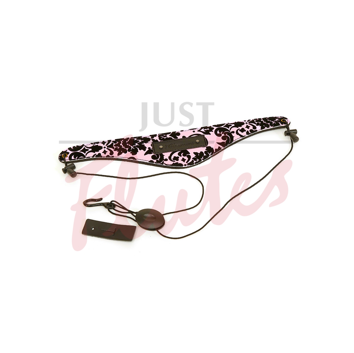 Beaumont BS-PiL Designer Clarinet/Oboe Neck Strap, Pink Lace