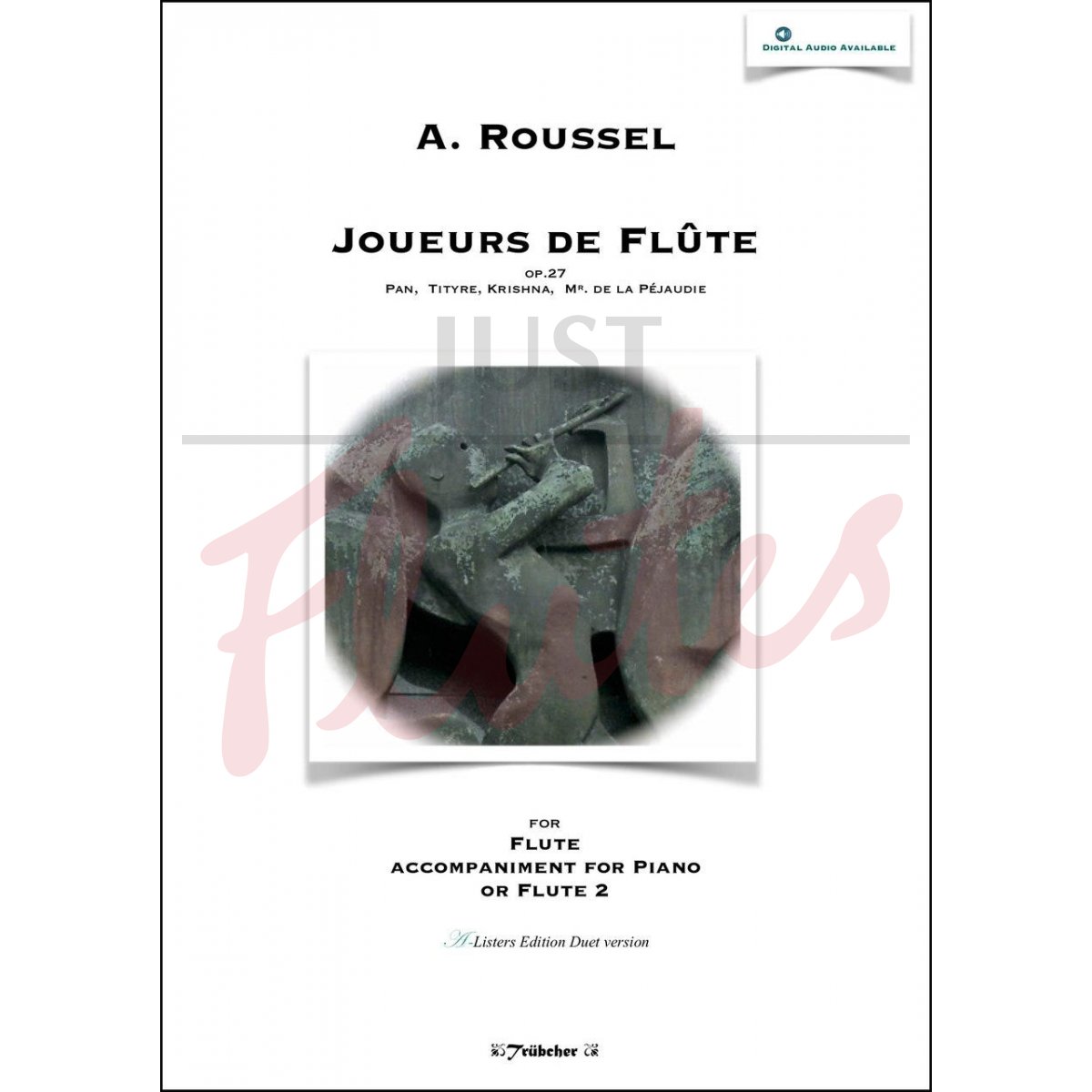 Joueurs de Flûte for Flute and Piano, or Two Flutes