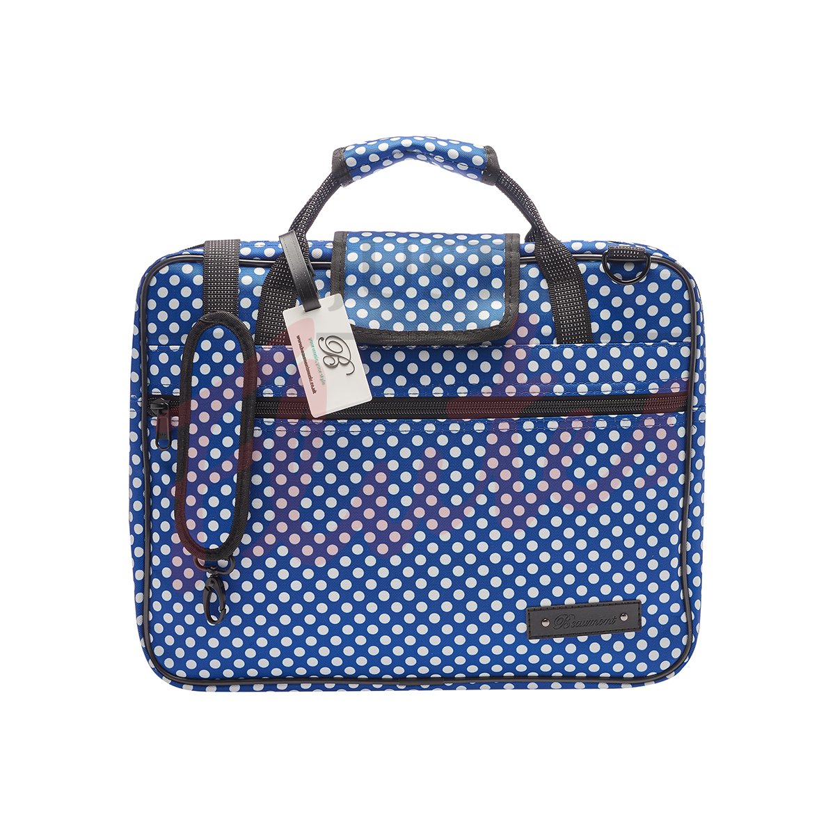 Beaumont MB-BP Designer Music Carrier, Blue Polka Dot