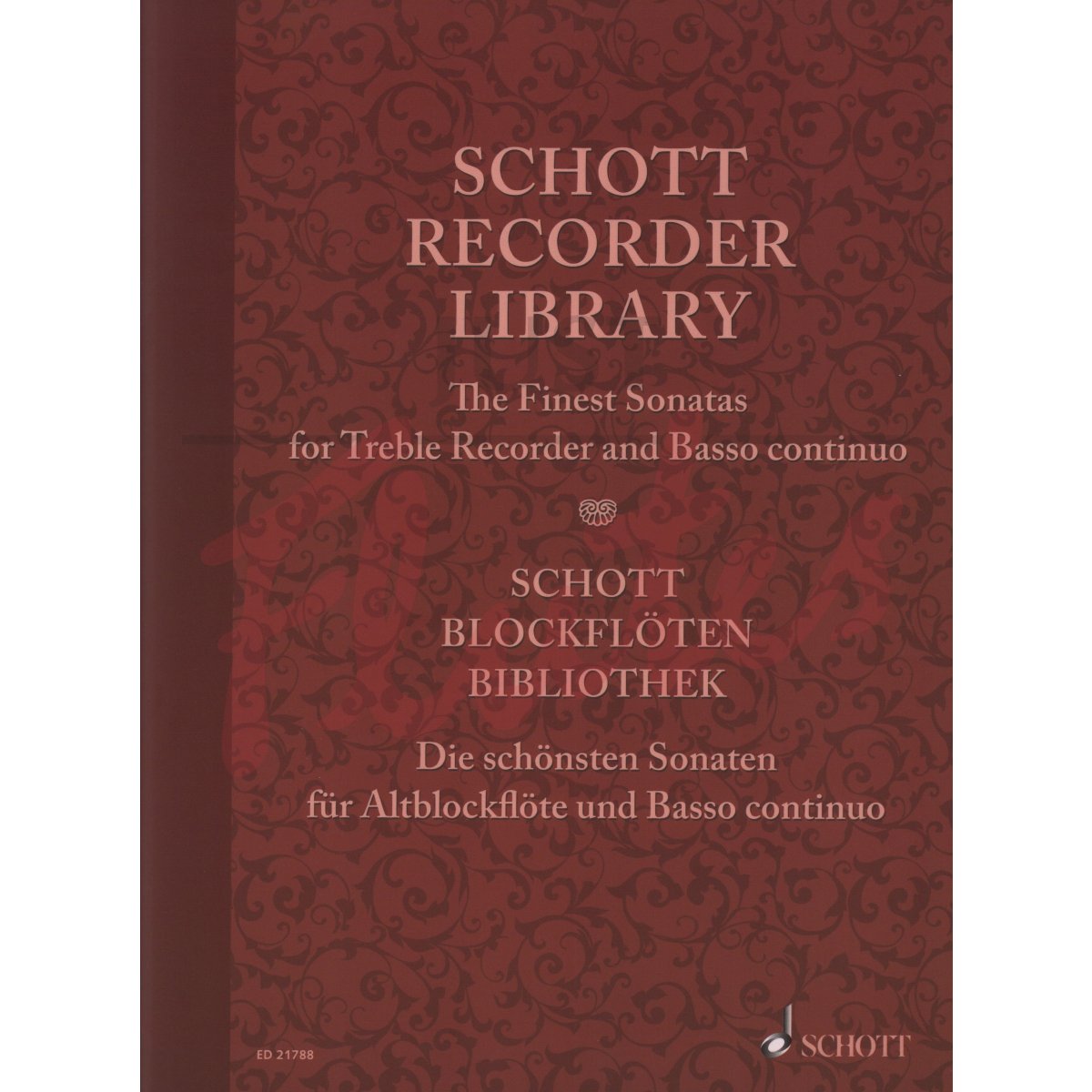 Schott Recorder Library for Treble Recorder and Basso Continuo