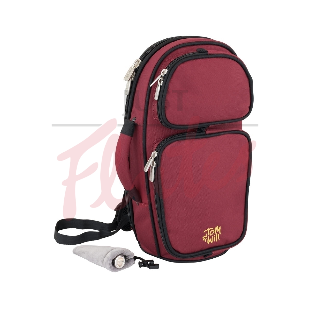 tom and will 26CO-359 Cornet Gig Bag, Burgundy with Black Trim