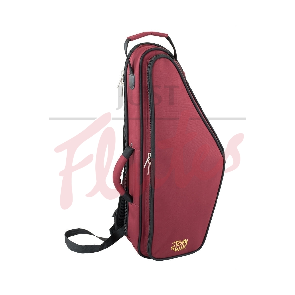 tom and will 36AS-359 Alto Saxophone Gig Bag, Burgundy with Black Trim