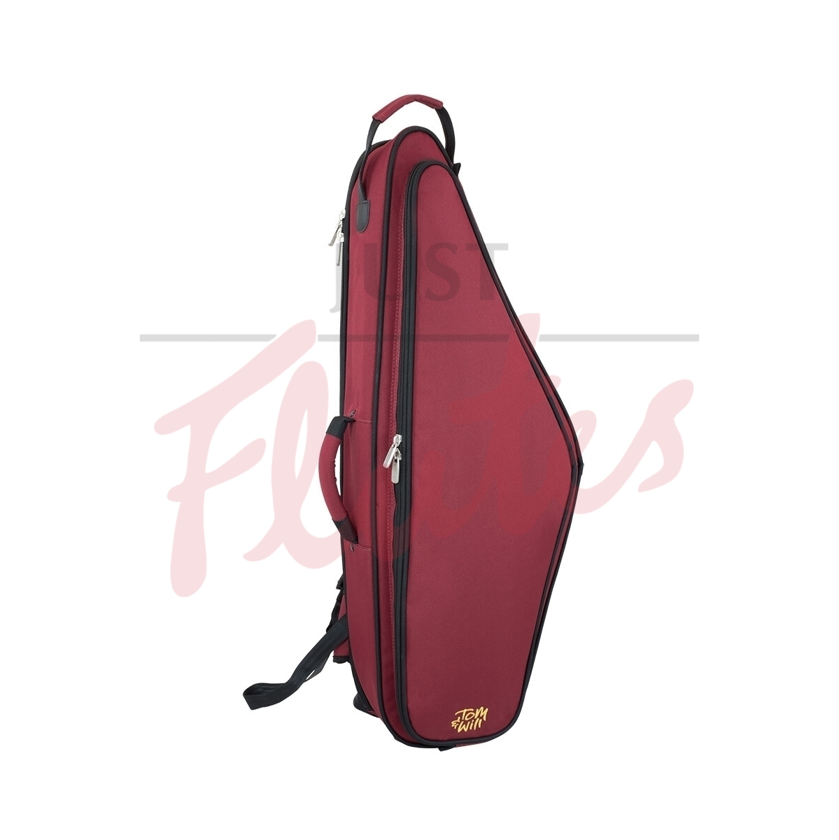 tom and will 36TS-359 Tenor Saxophone Gig Bag, Burgundy with Black Trim