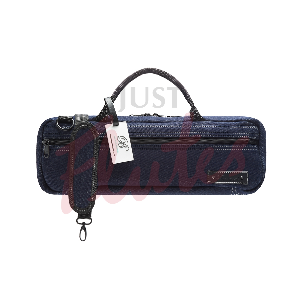 Beaumont Deluxe Flute Case Cover, Blue Denim