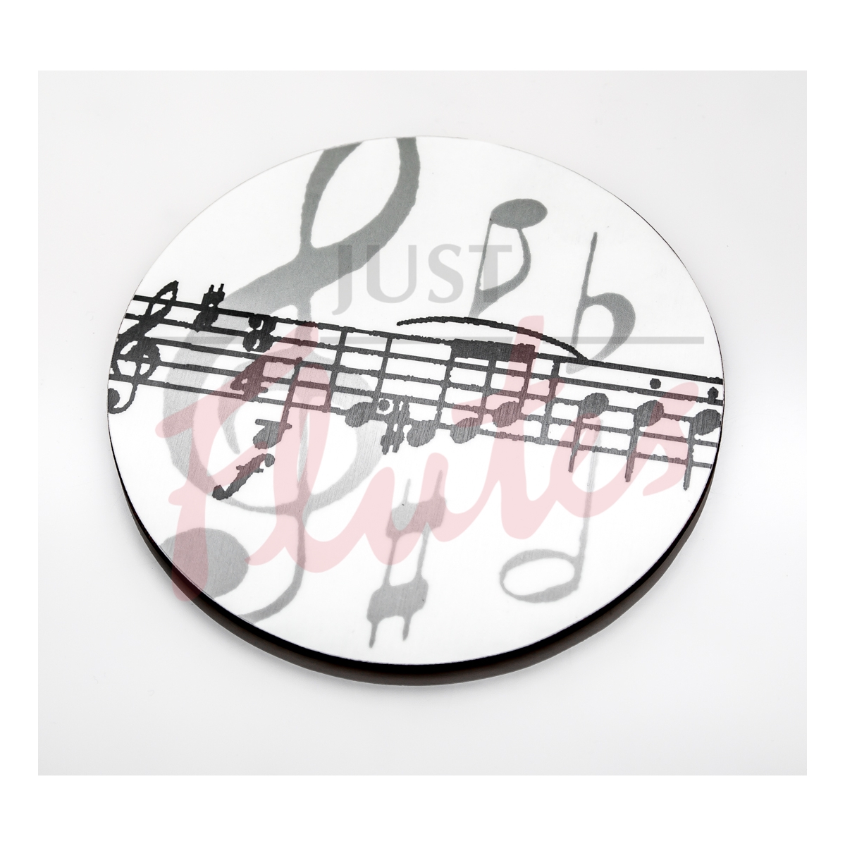 Music Mug Mats - White Music Note Design (Pack of 2)