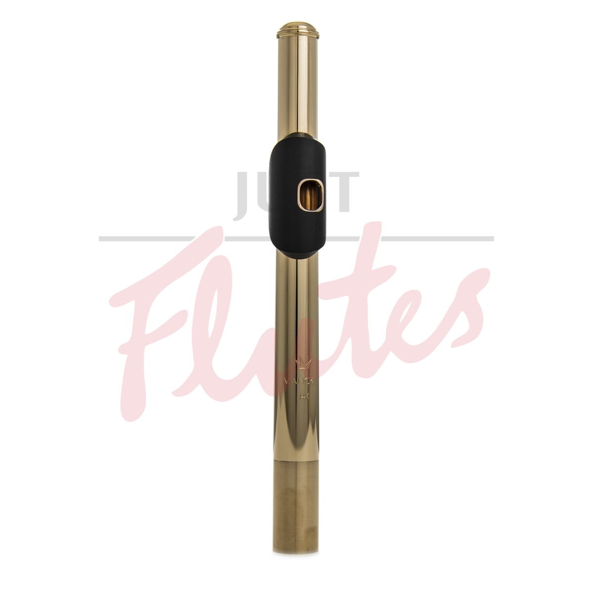 Mancke 14k Rose Flute Headjoint with Grenadilla Wood Lip-Plate and 14k Rose Riser