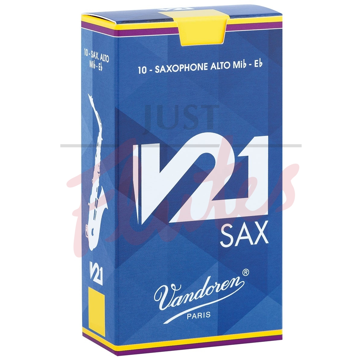 Vandoren SR8125 V21 Alto Saxophone Reeds Strength 2.5, 10-pack