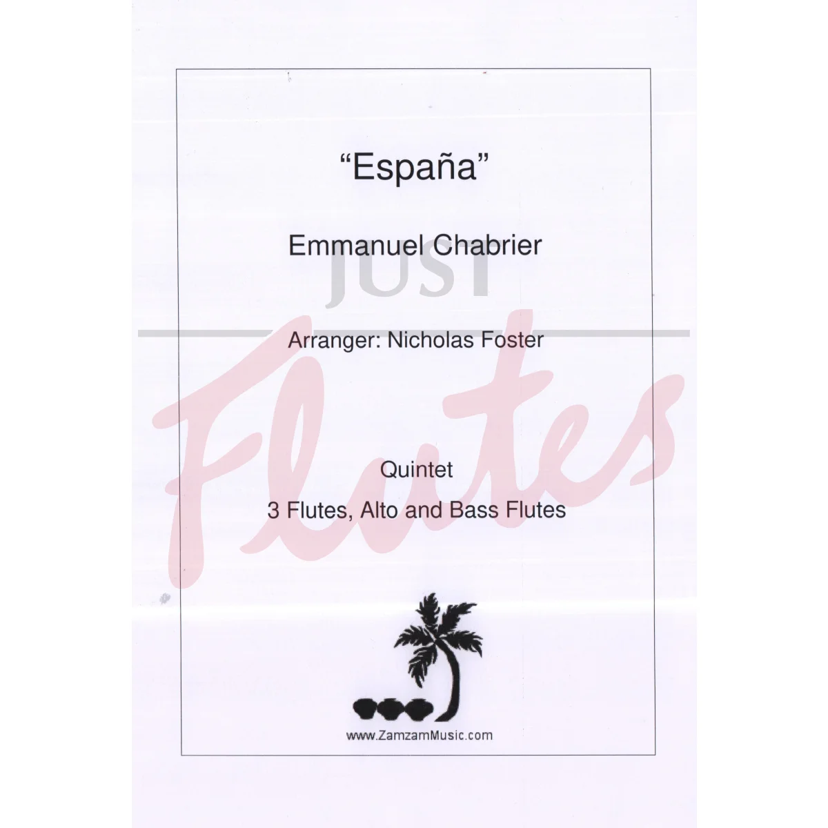 &#039;España&#039; for Five Flutes