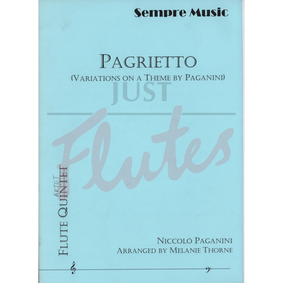 Pagrietto (Variations on a Theme by Paganini) for Flute Quartet
