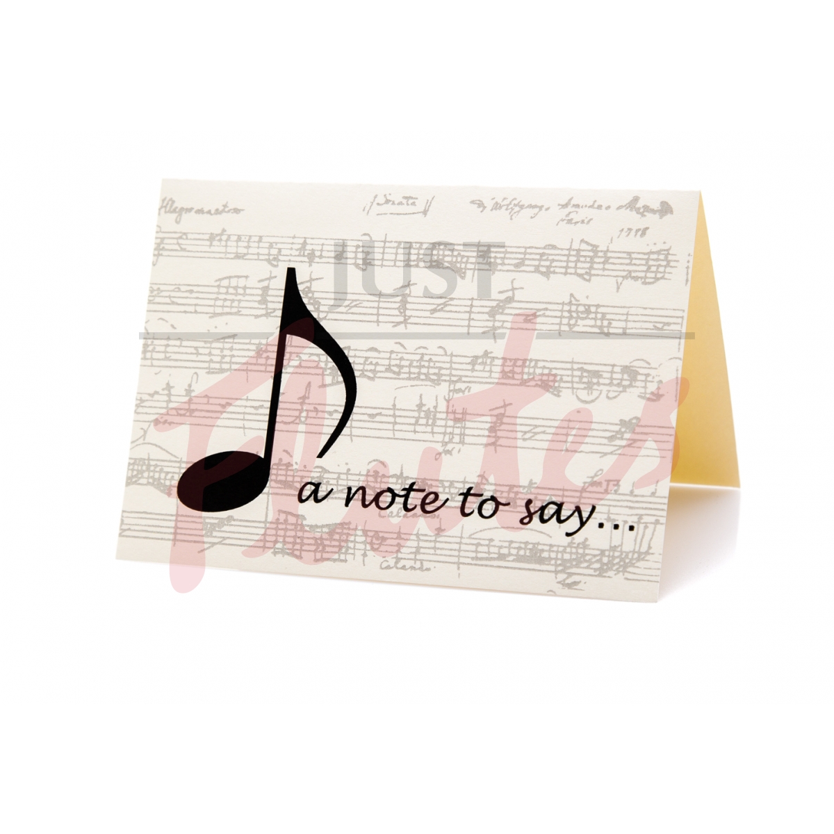 Music Note Cards: "A Note To Say"