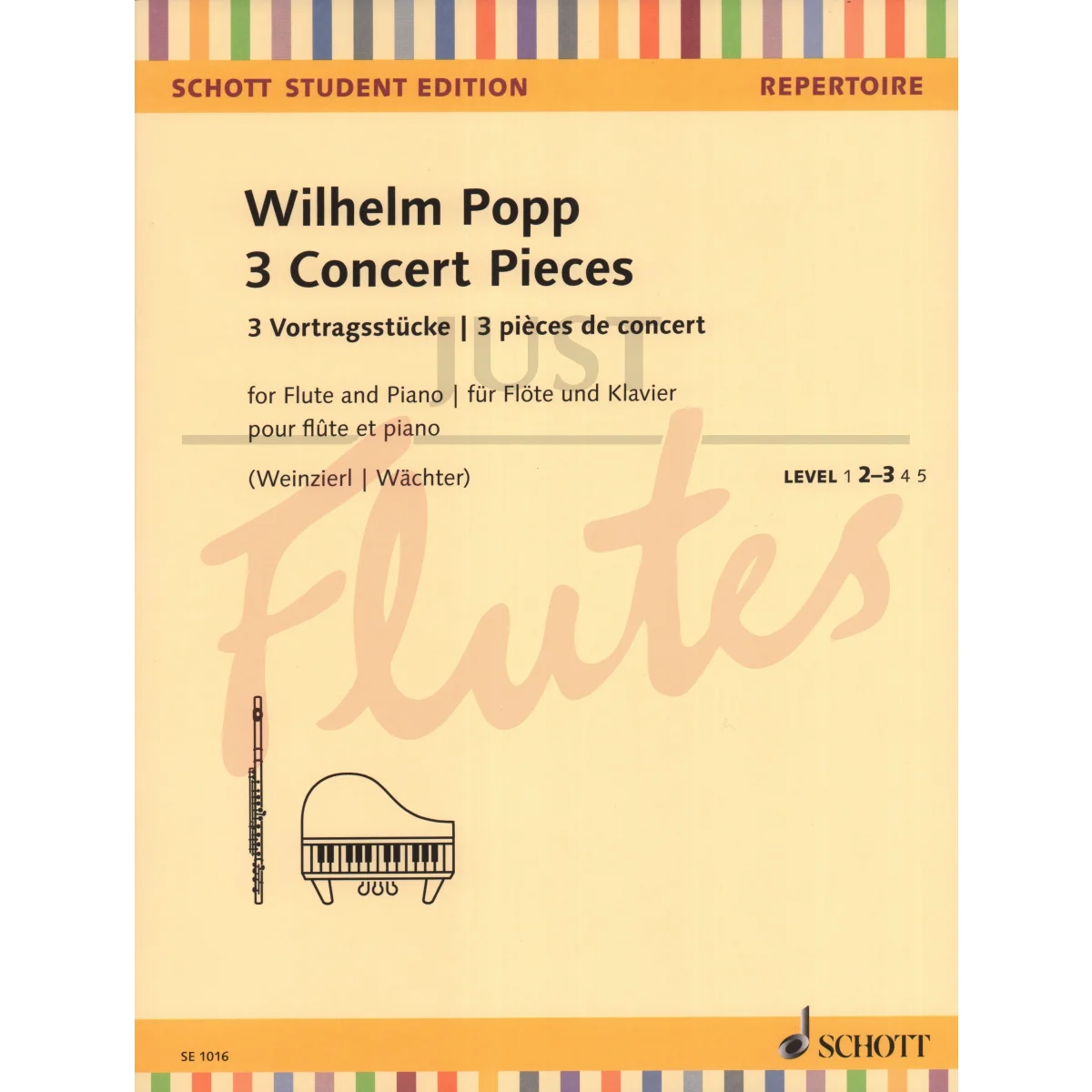 3 Concert Pieces for Flute and Piano