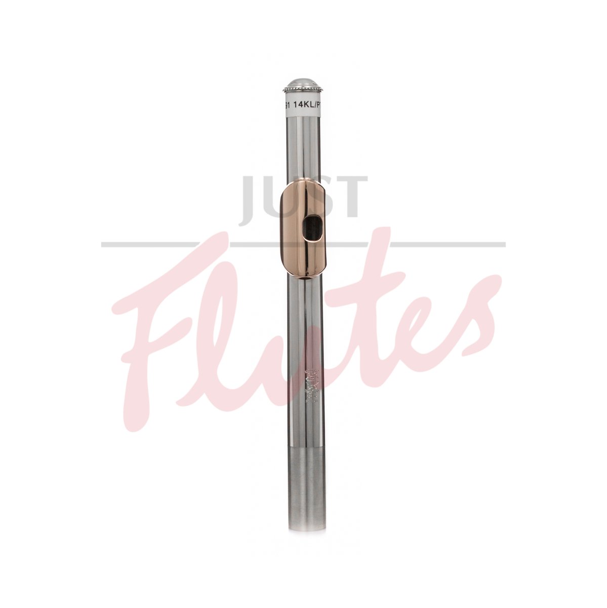 Haynes Solid Flute Headjoint with 14k Rose Lip and Pt Riser, N Cut