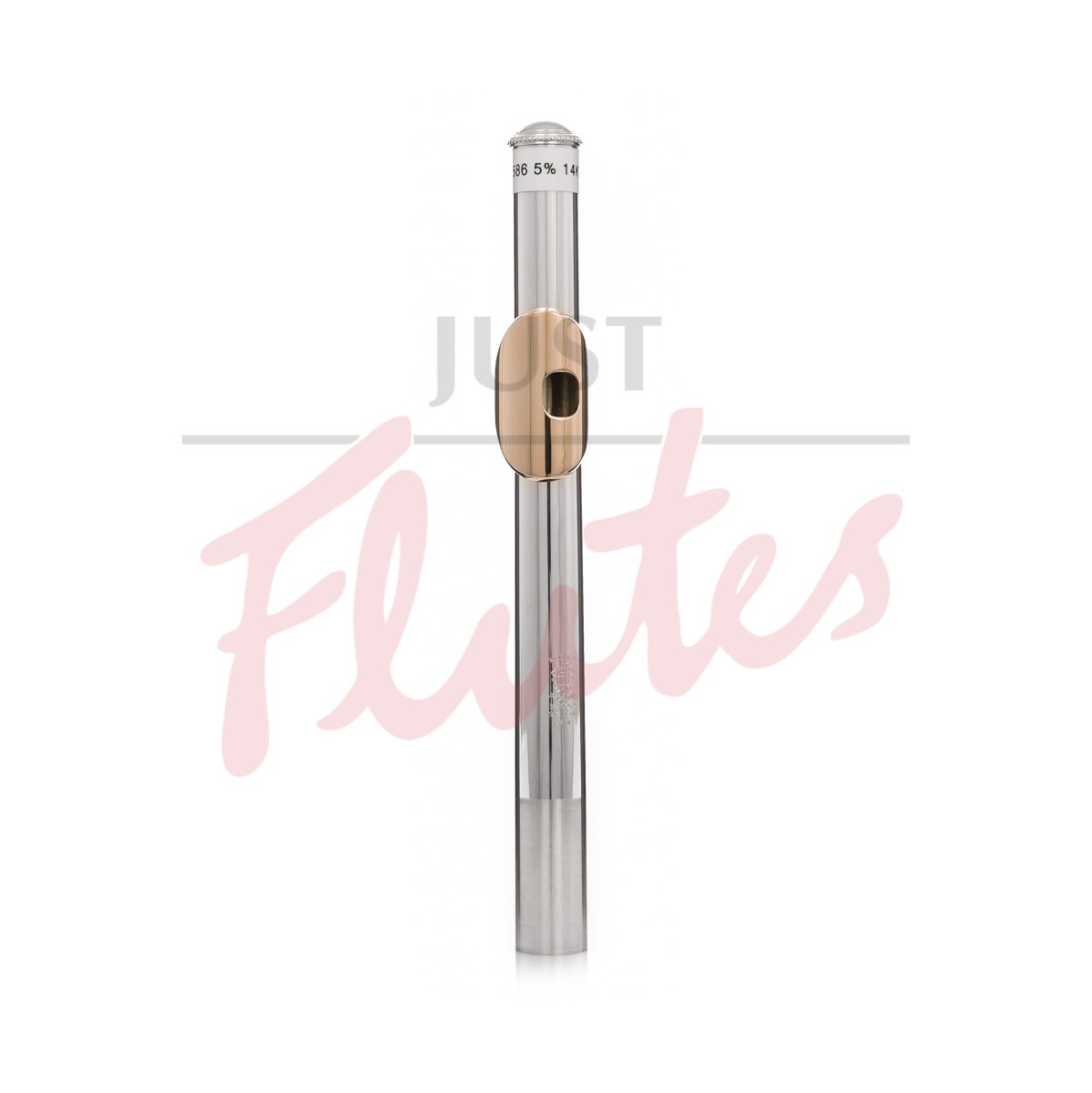 Haynes 5% Gold Flute Headjoint with 14k Rose Lip and Riser, P Cut